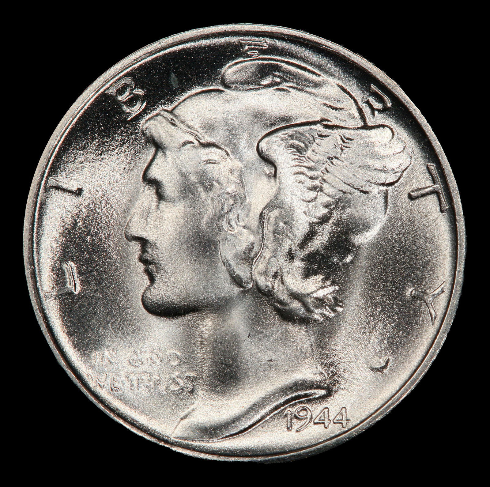 1944-s Mercury Dime 10c ms67 fsb SEGS - 2