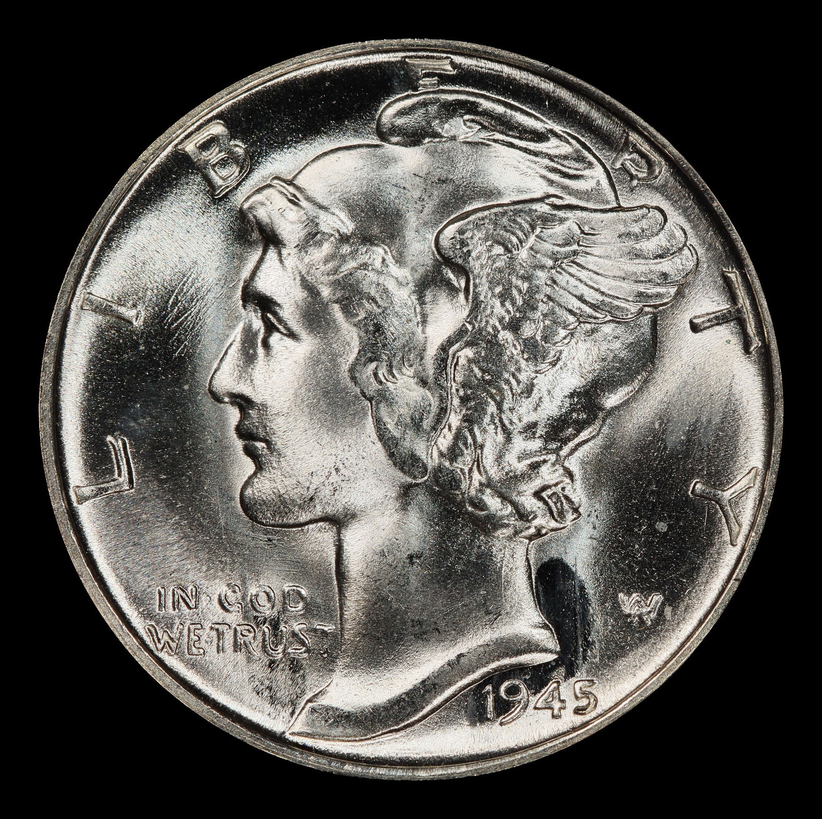 1945-p Mercury Dime 10c ms67 SEGS - 2