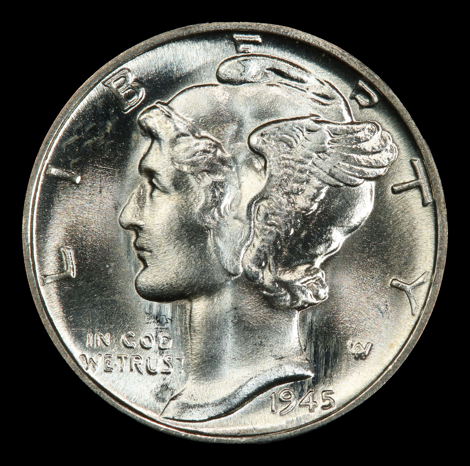 1945-p Mercury Dime 10c ms67 SEGS - 2