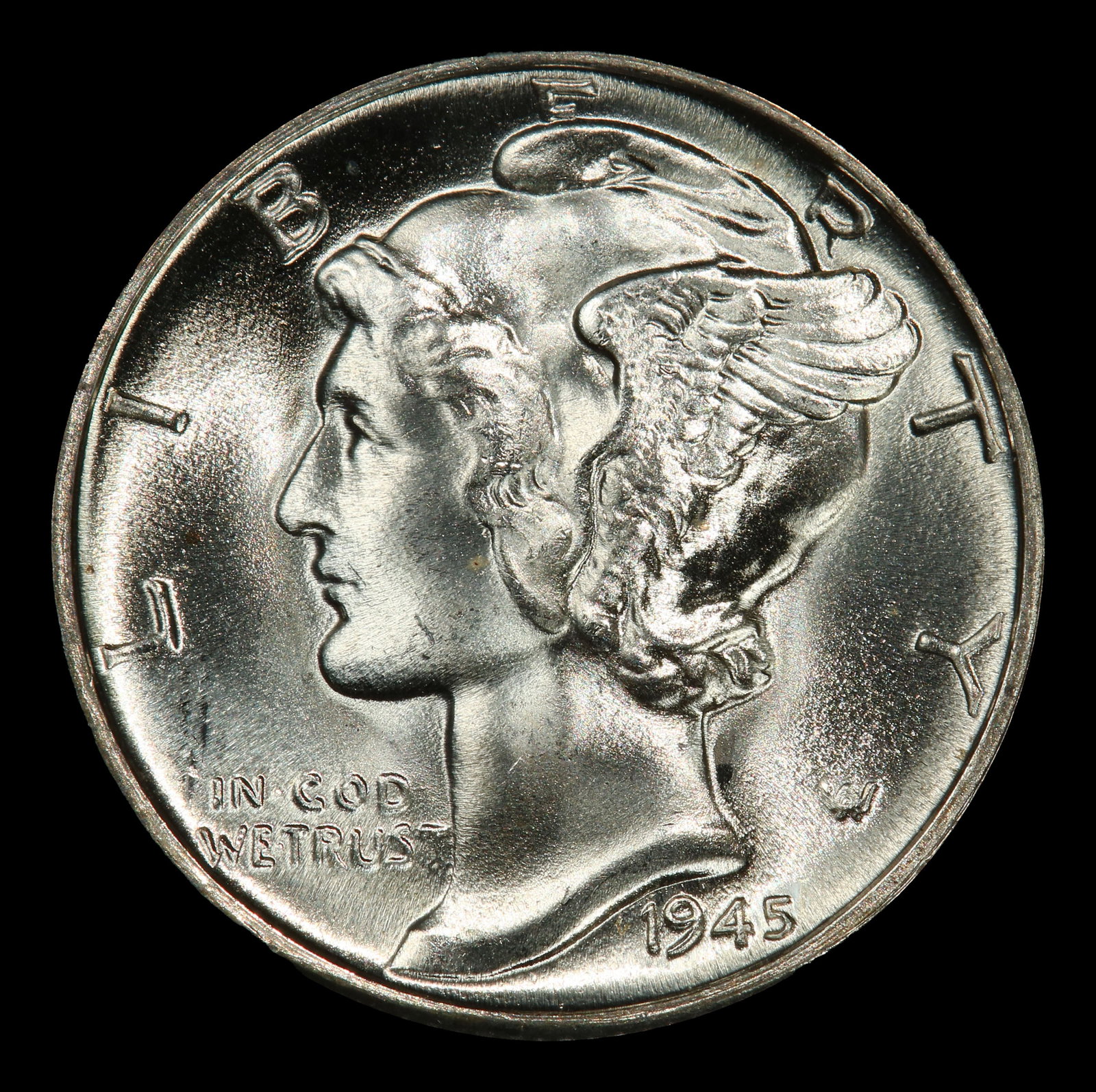 1945-p Mercury Dime 10c ms67 SEGS - 2