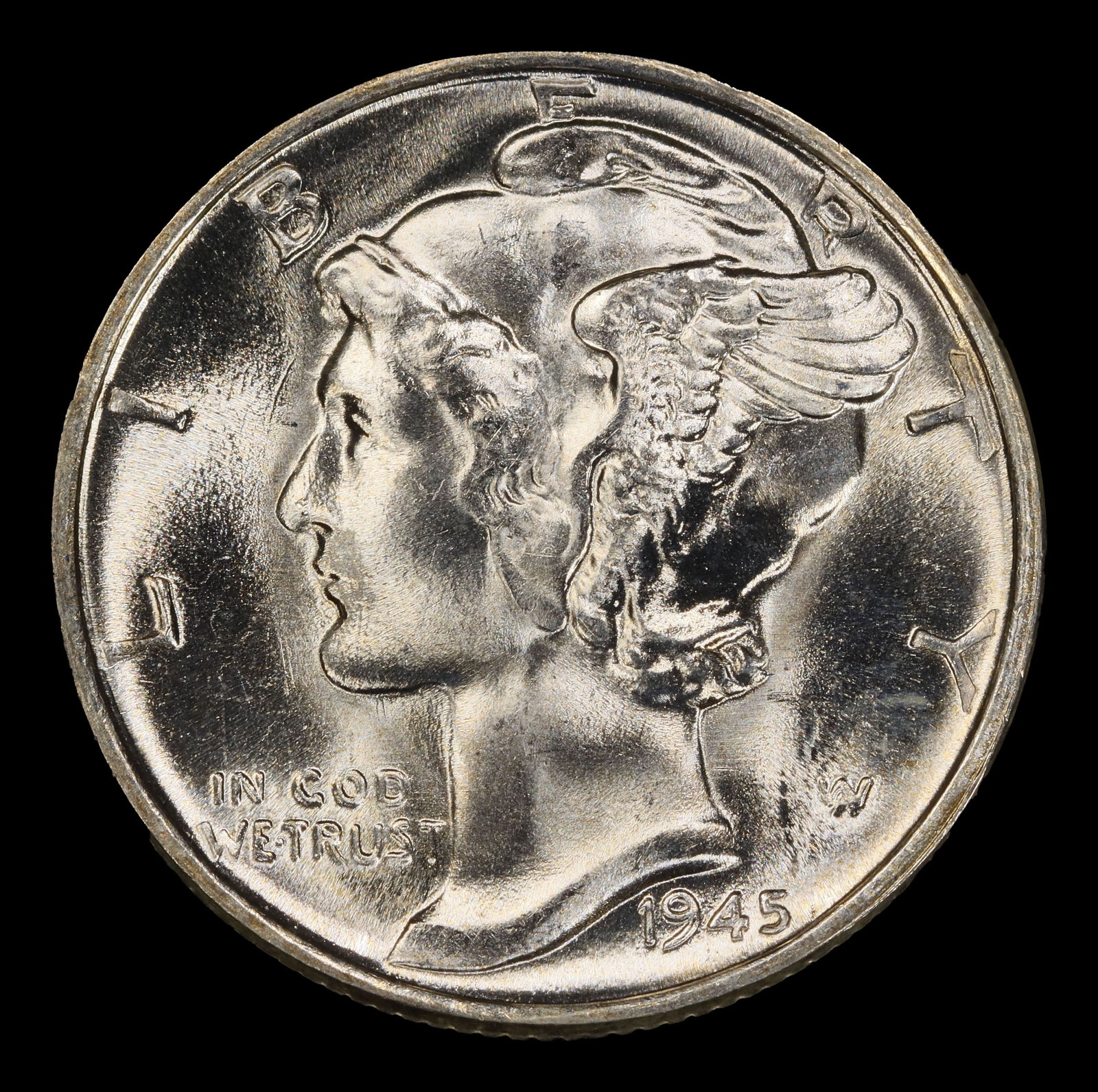 1945-p Mercury Dime Near Top Pop! 10c ms67+ SEGS - 2