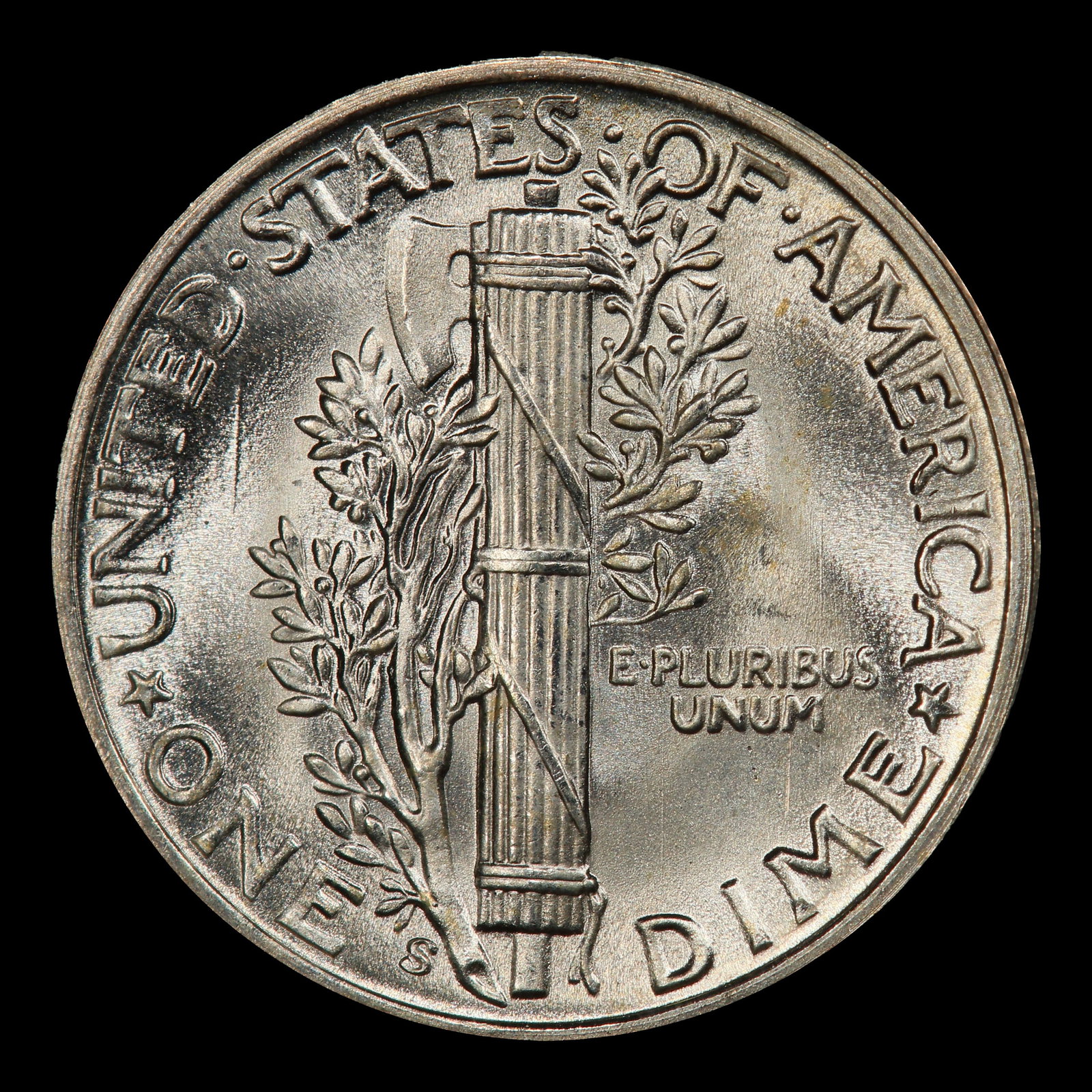 1945-s Mercury Dime 10c ms67 fsb SEGS - 3