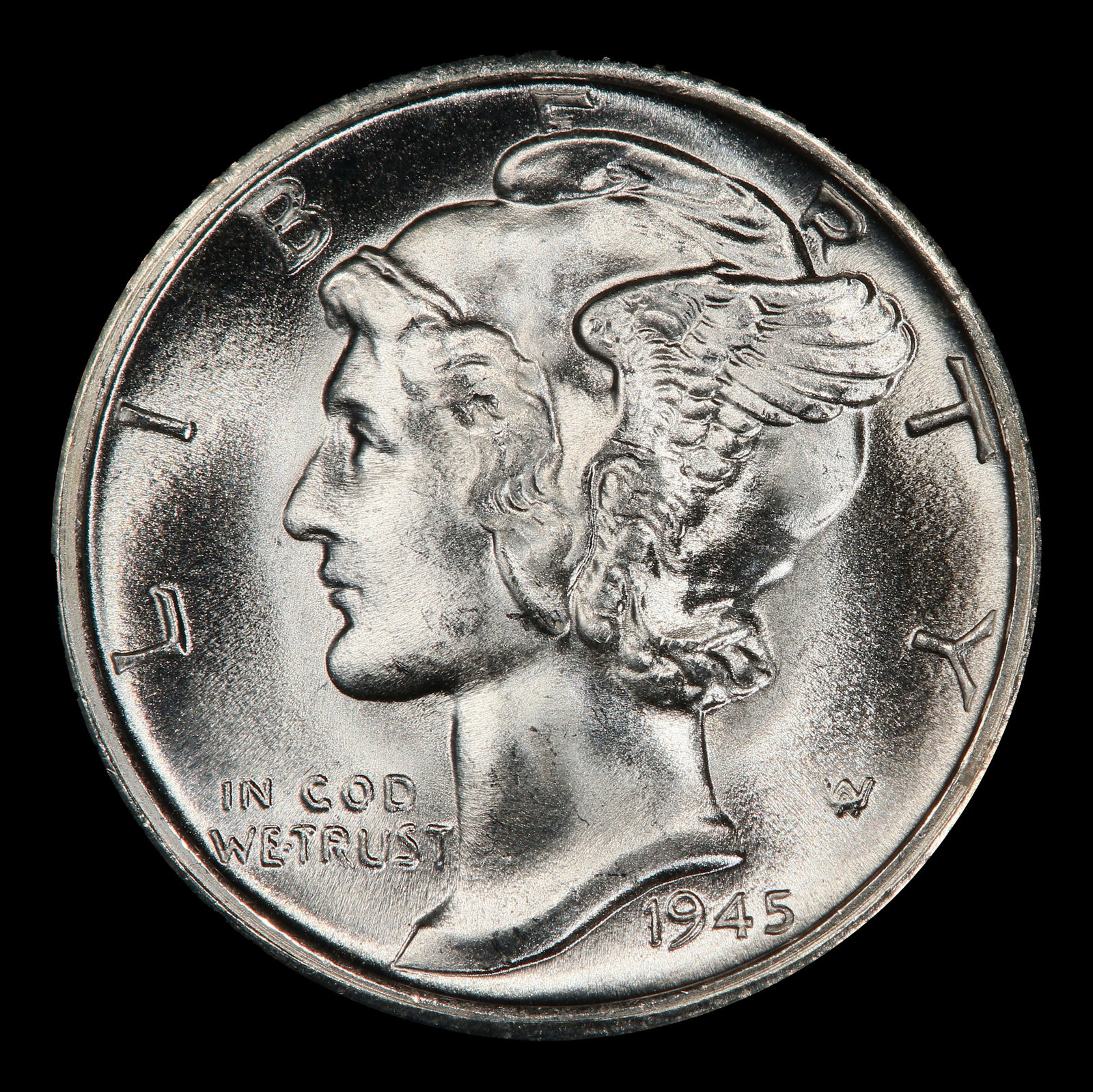 1945-s Mercury Dime Near Top Pop! 10c ms67+ fsb SEGS - 2