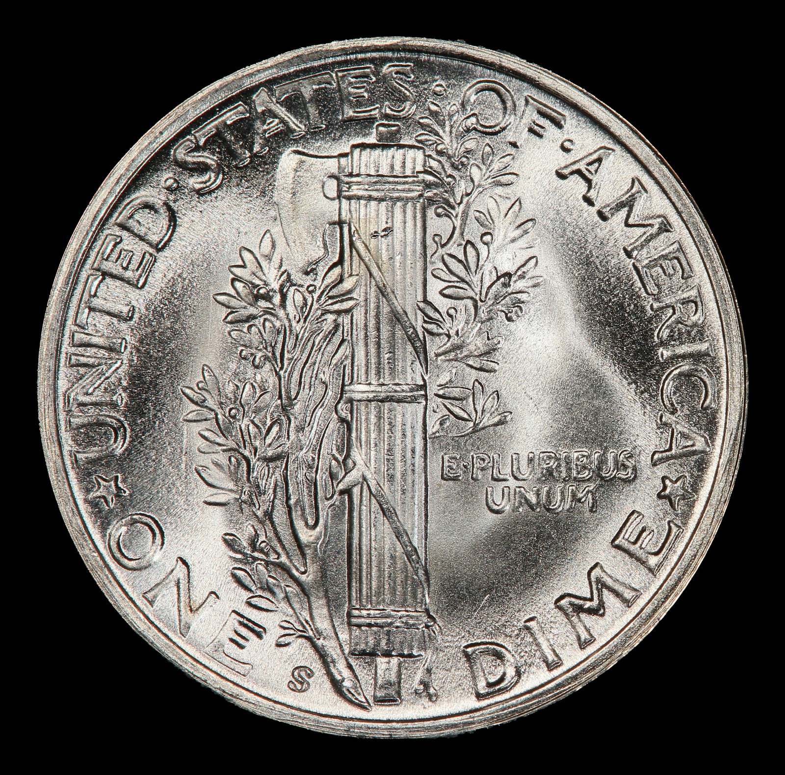 1945-s Mercury Dime Near Top Pop! 10c ms67+ fsb SEGS - 3