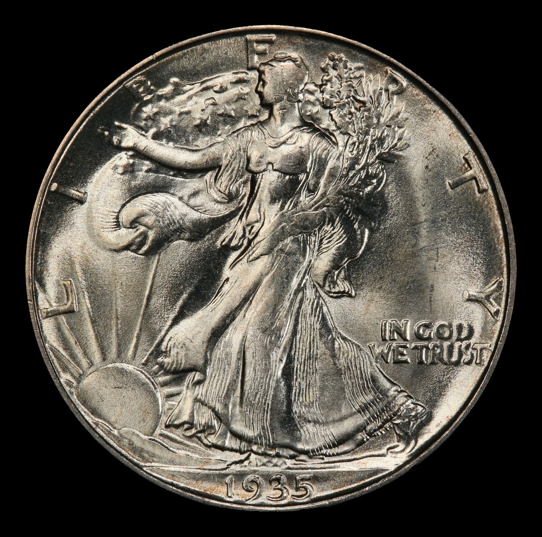 1935-d Walking Liberty Half Dollar 50c ms65 SEGS - 2