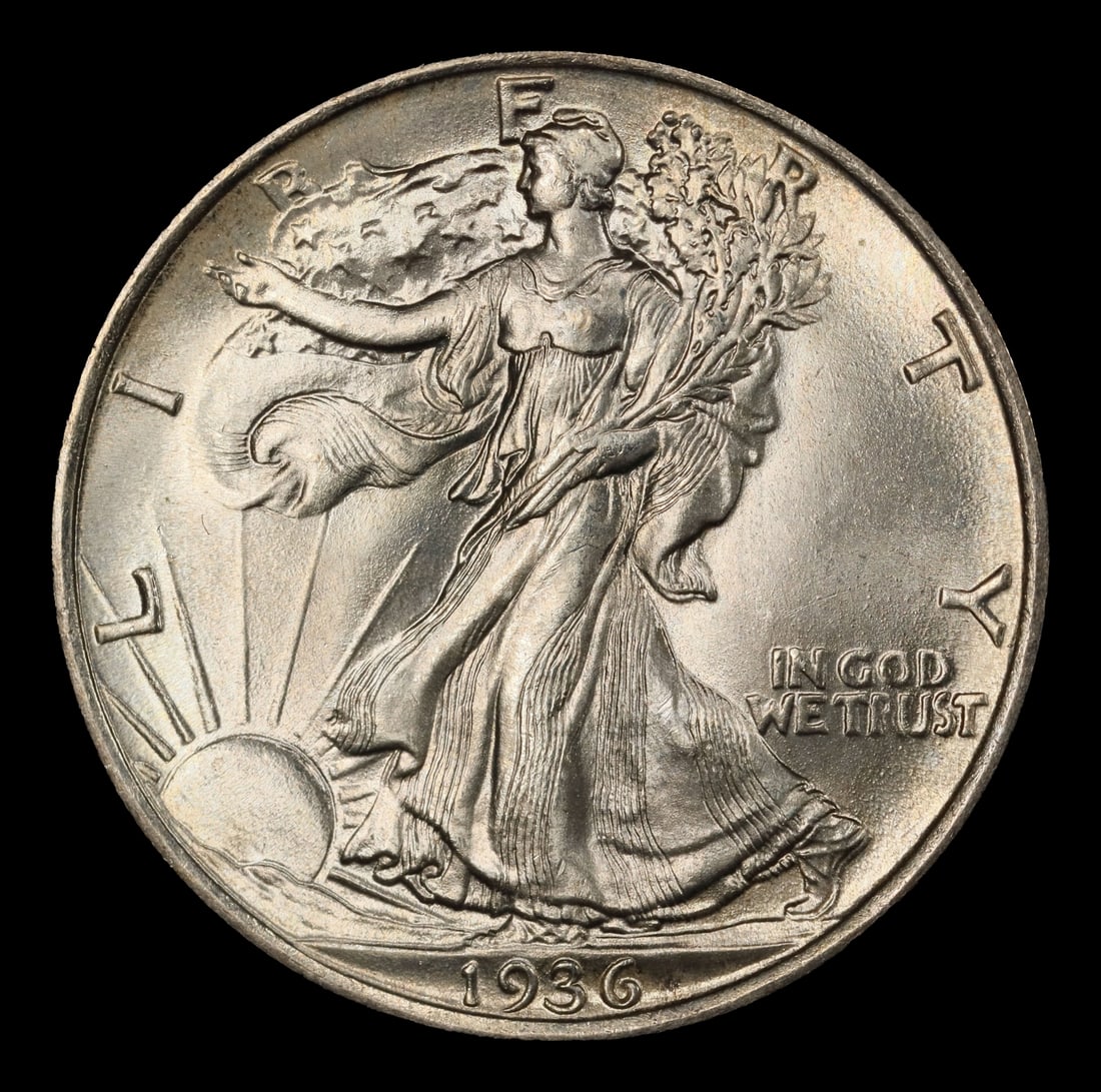 1936-p Walking Liberty Half Dollar 50c ms66+ SEGS - 2