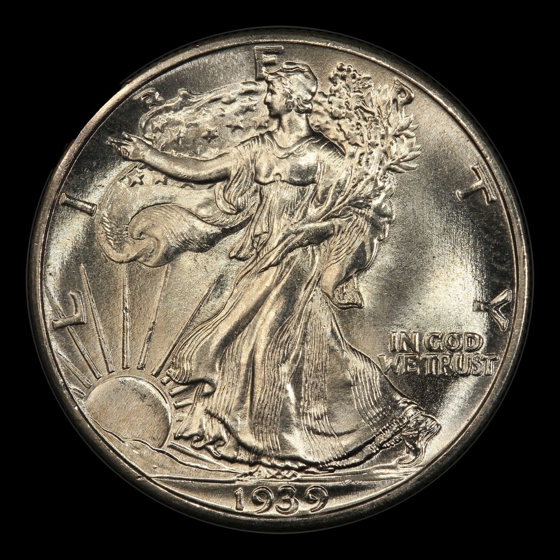 1939-p Walking Liberty Half Dollar 50c ms67 SEGS - 2