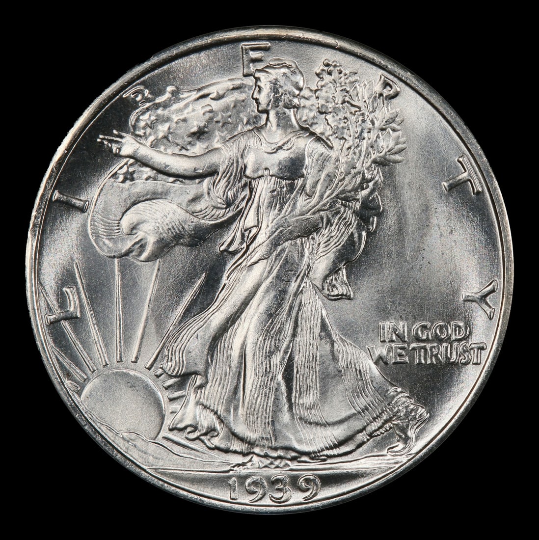 1939-s Walking Liberty Half Dollar 50c ms66+ SEGS - 2