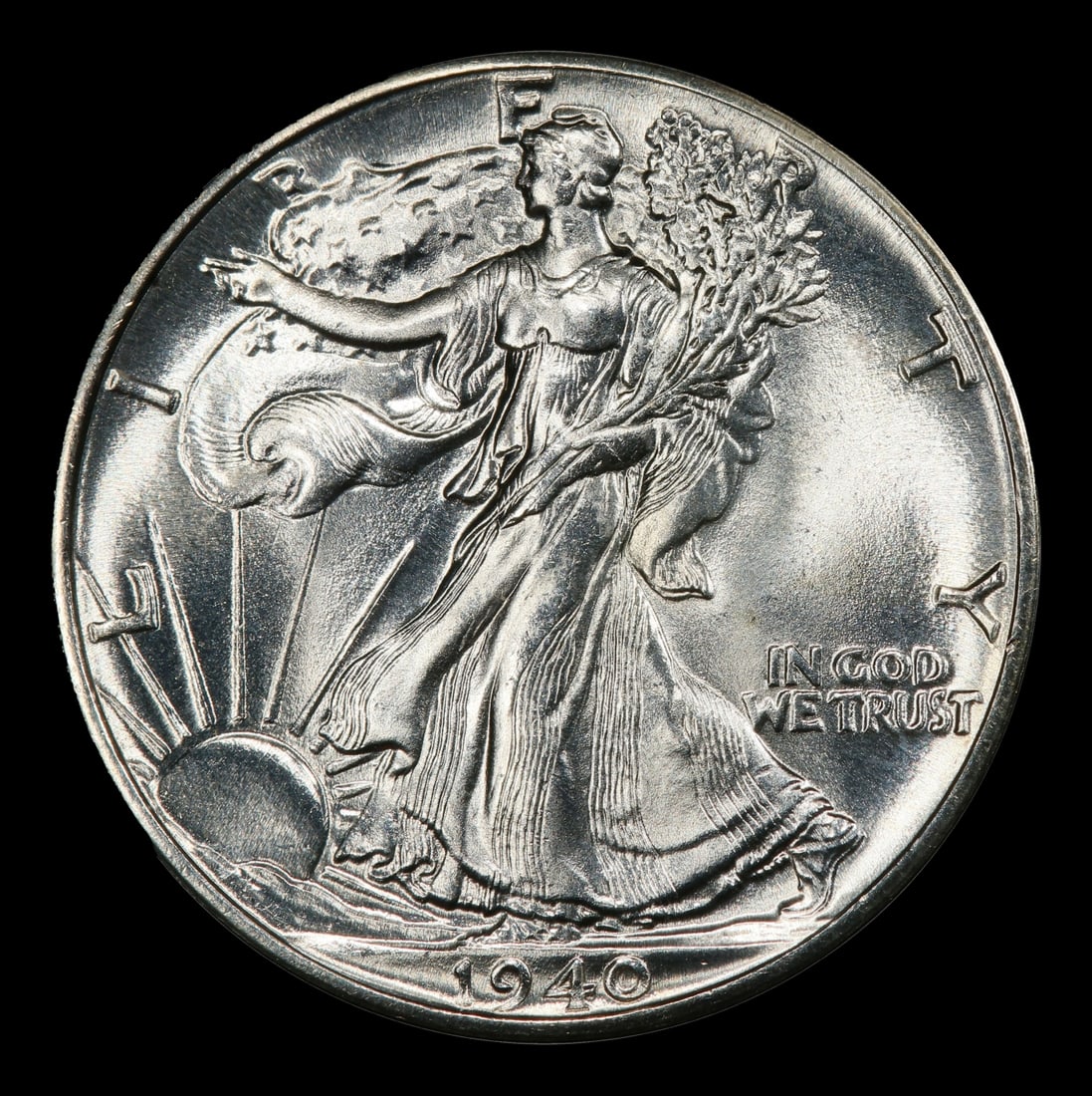 1940-p Walking Liberty Half Dollar 50c Grades ms66 - 2
