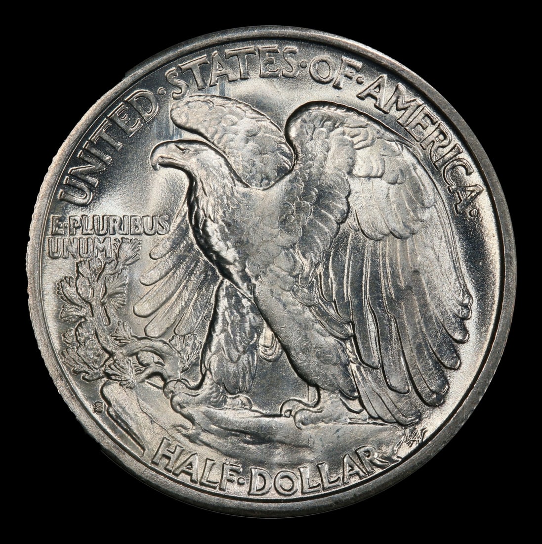 1940-s Walking Liberty Half Dollar 50c Grades ms65 - 3