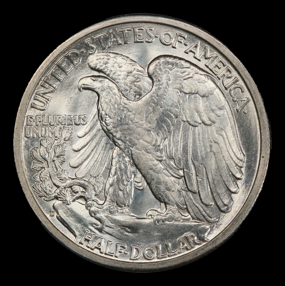 1942-d Walking Liberty Half Dollar Near Top Pop 50c ms67+ SEGS - 3