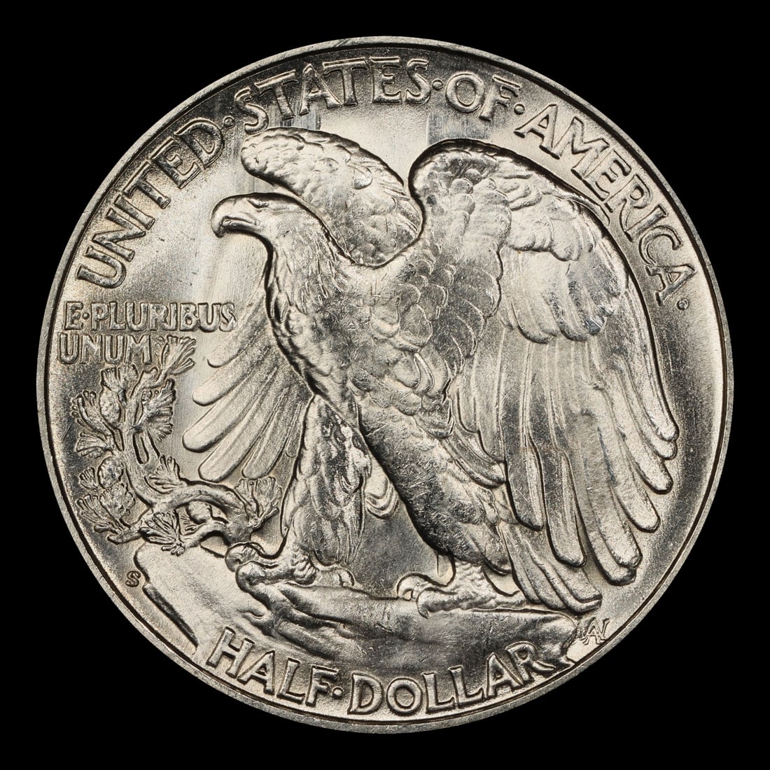 1945-s Walking Liberty Half Dollar 50c Grades ms66 - 3