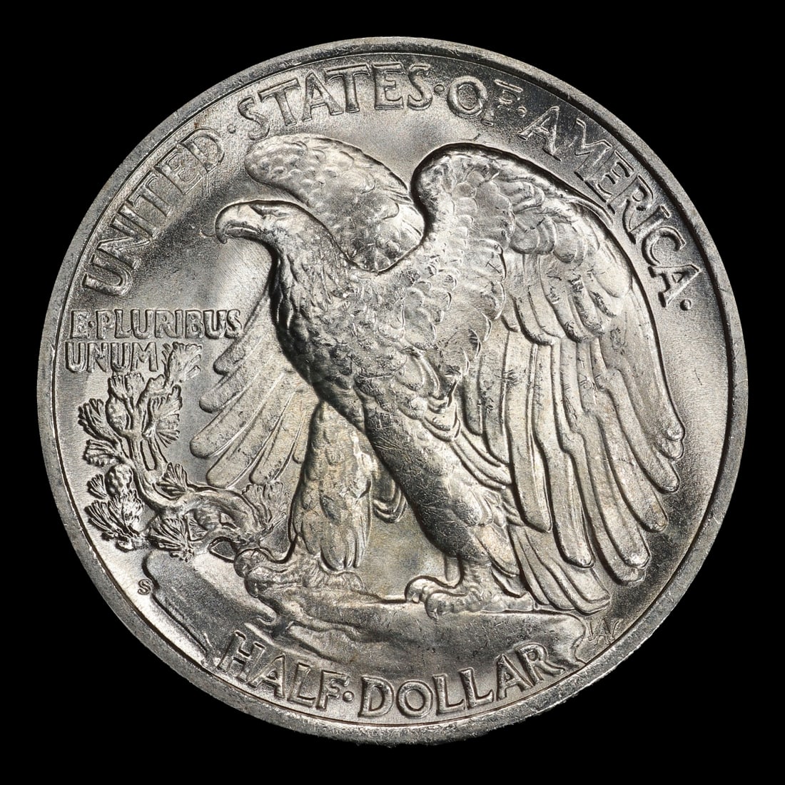 1945-s Walking Liberty Half Dollar 50c Grades ms66 - 3