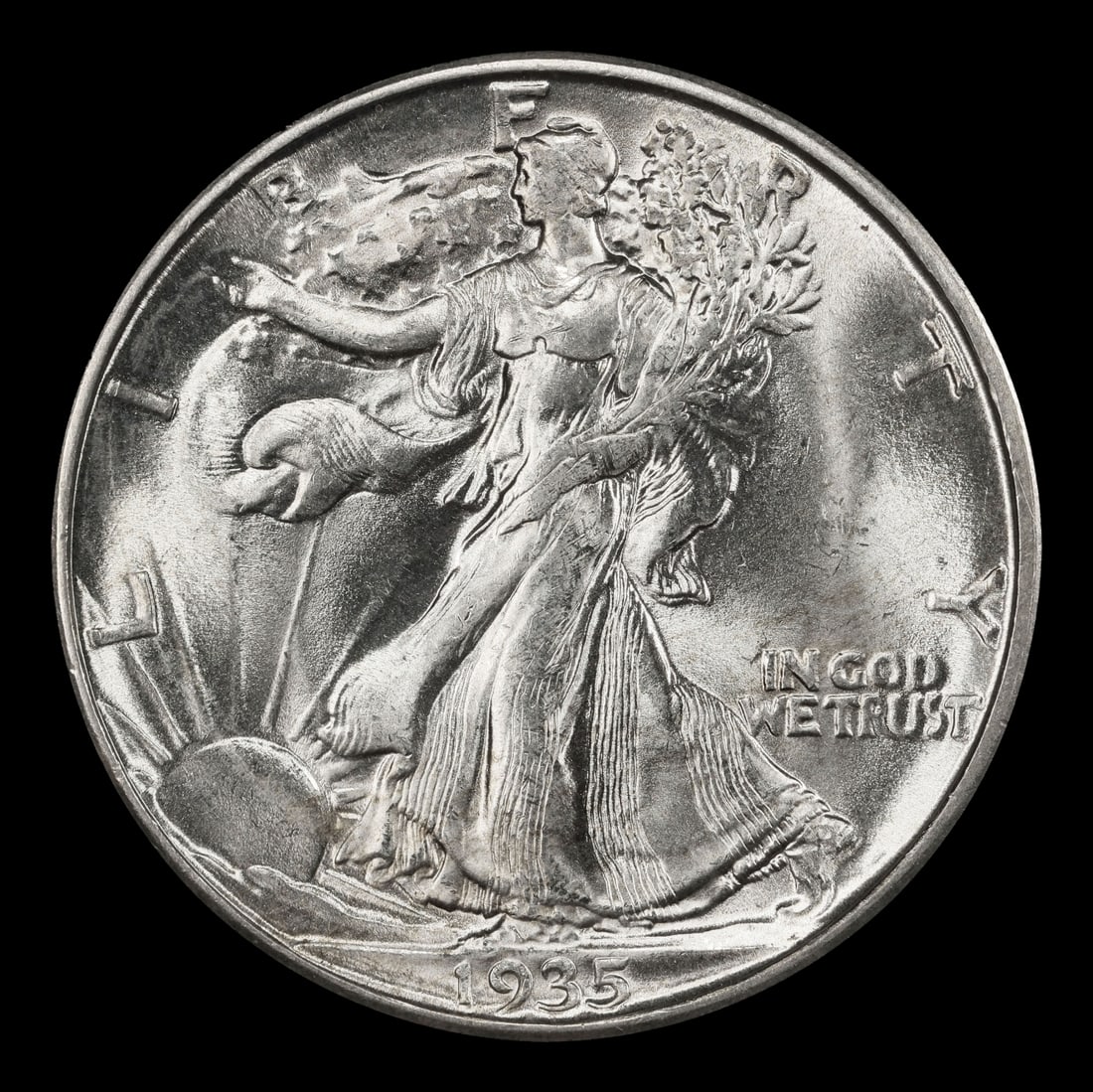 1946-d Walking Liberty Half Dollar Near Top Pop 50c ms67+ SEGS - 2
