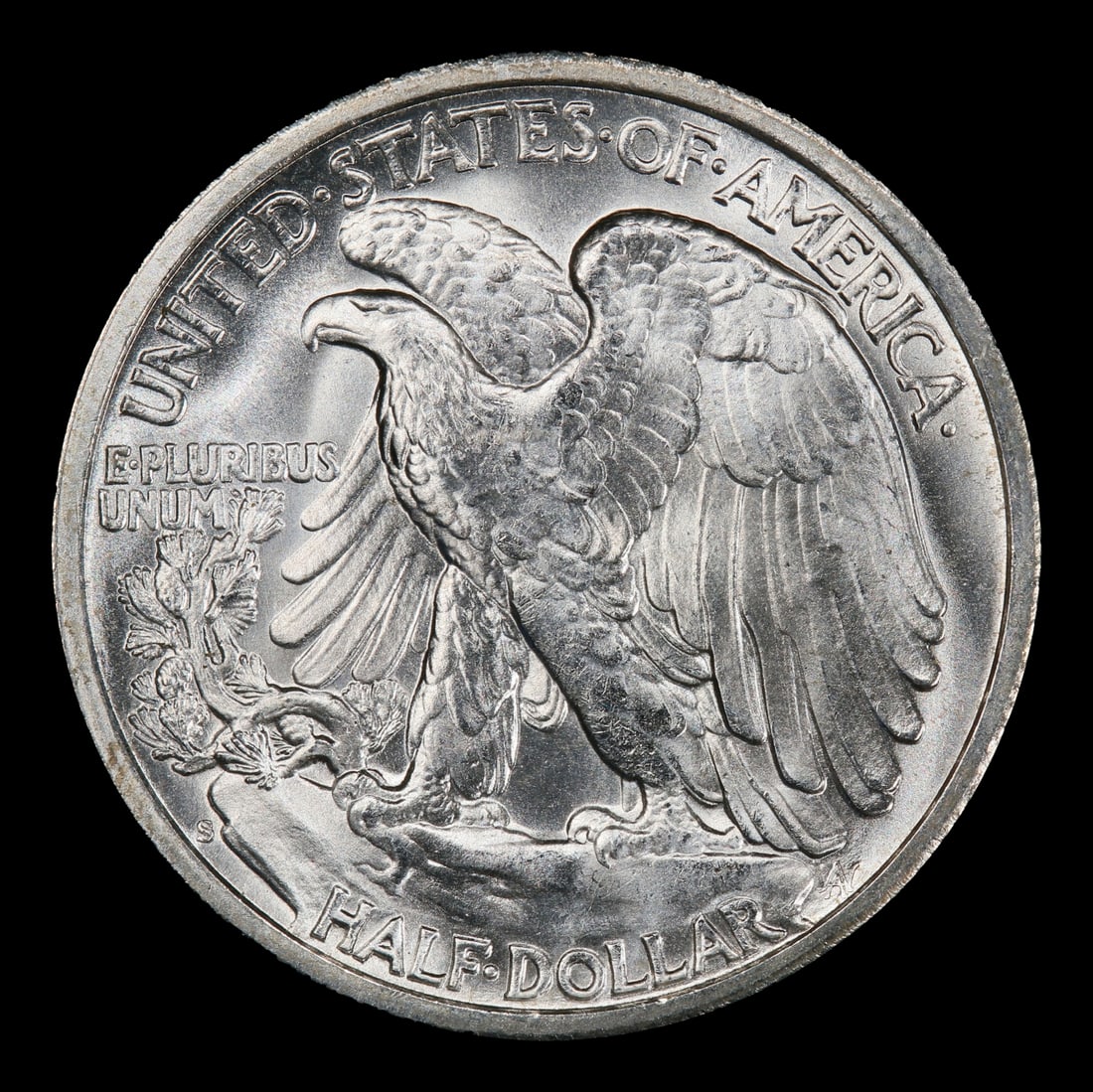 1946-s Walking Liberty Half Dollar 50c Grades ms66 - 3