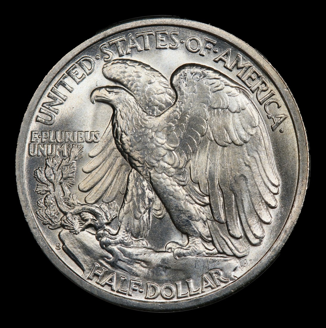 1946-s Walking Liberty Half Dollar Near Top Pop 50c ms67 SEGS - 3