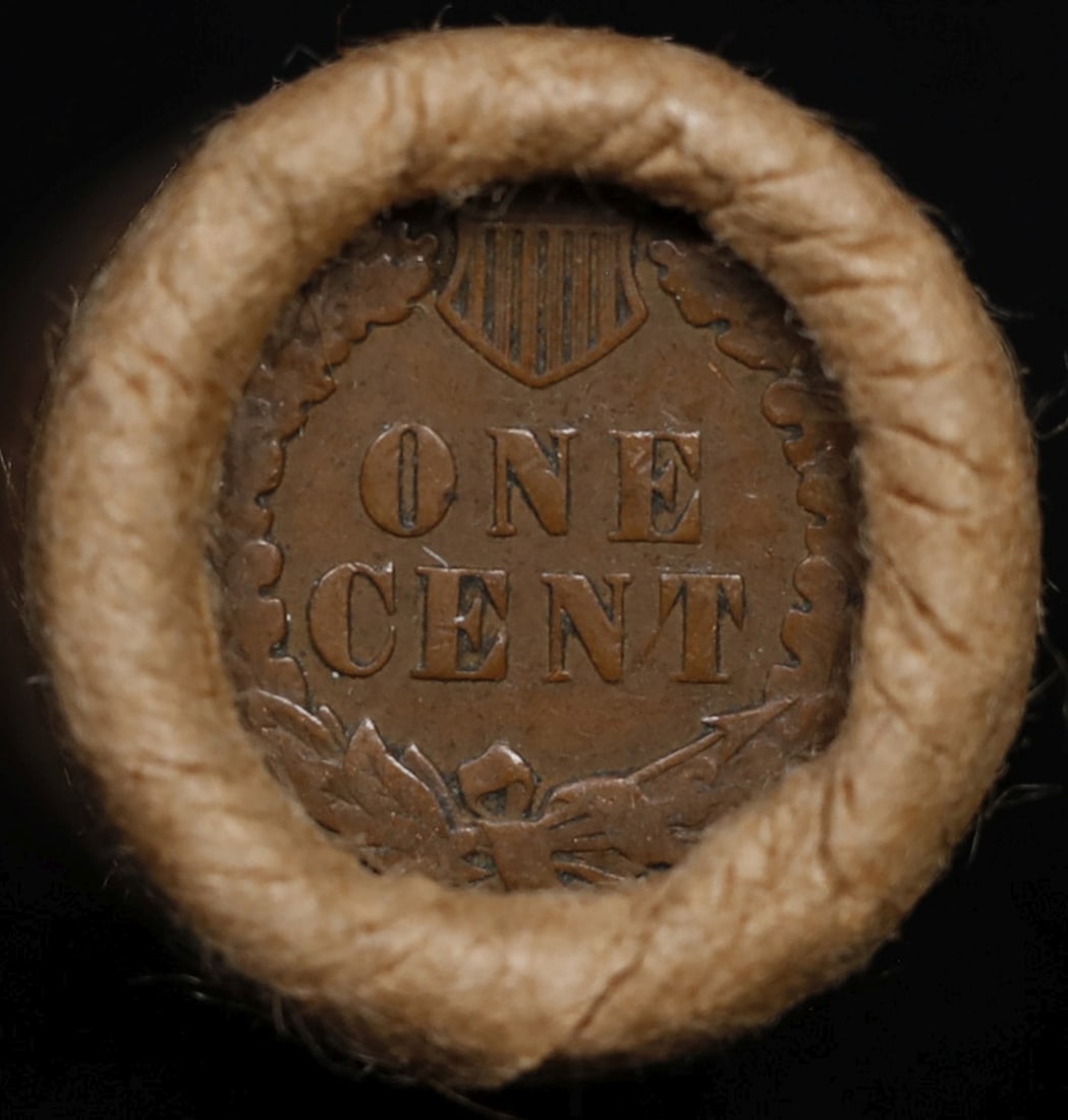 Lincoln Wheat Cent 1c Mixed Roll Orig Brandt McDonalds Wrapper, 1917-d end, Indian other end - 3