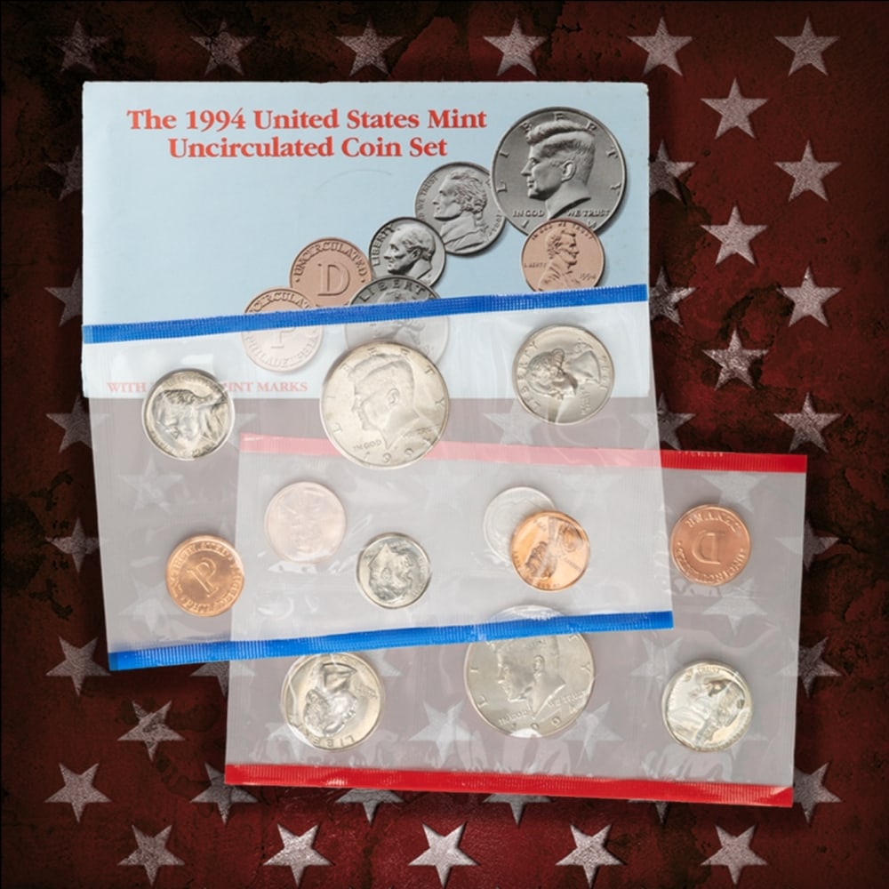 1990-1999 Full Decade Mint Set Run - 128 Coins, 10 Complete Sets - 6