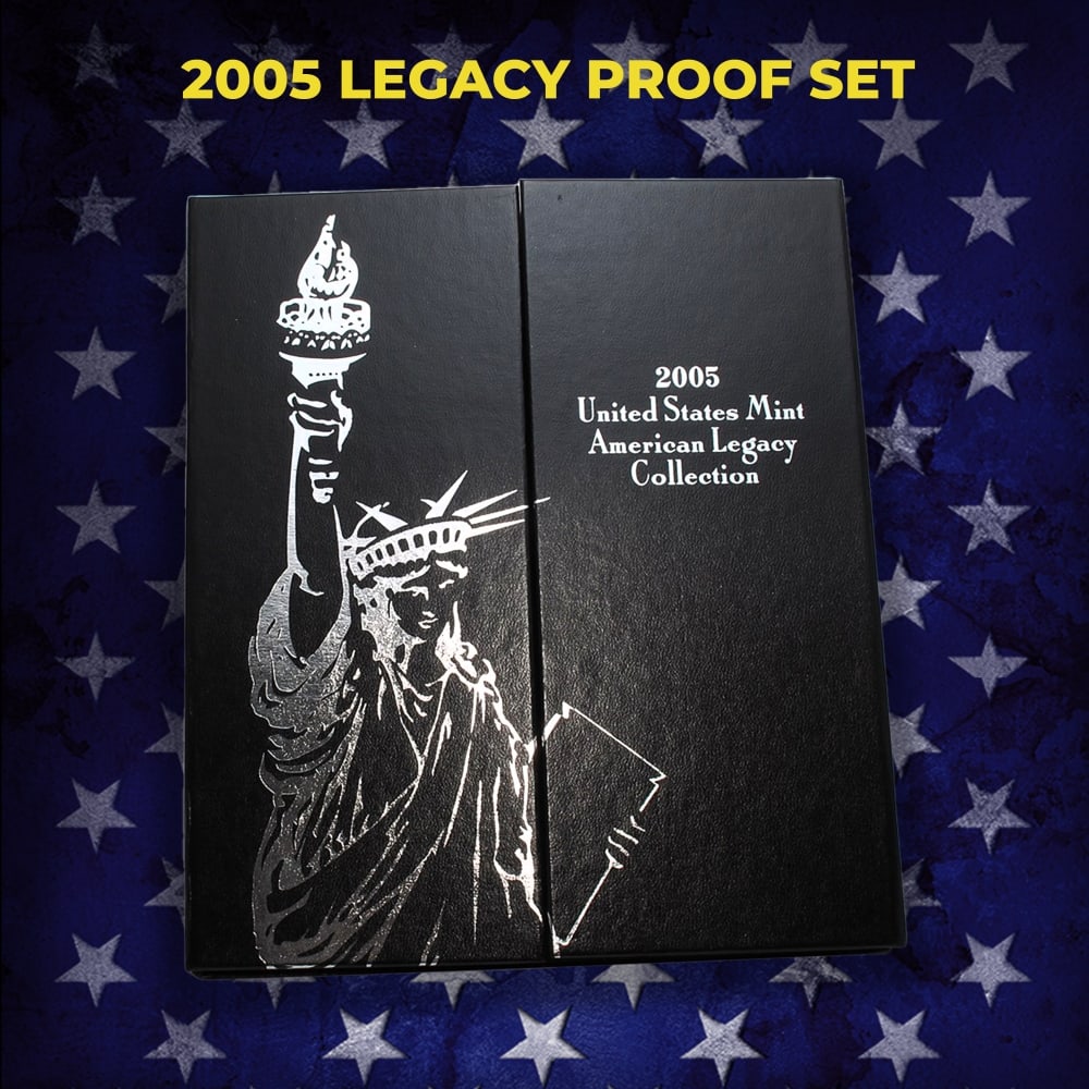 2005-2006 US Mint Legacy Proof Sets - 25 Coins Total, 2 Complete Sets Over 3oz Of Silver - 2