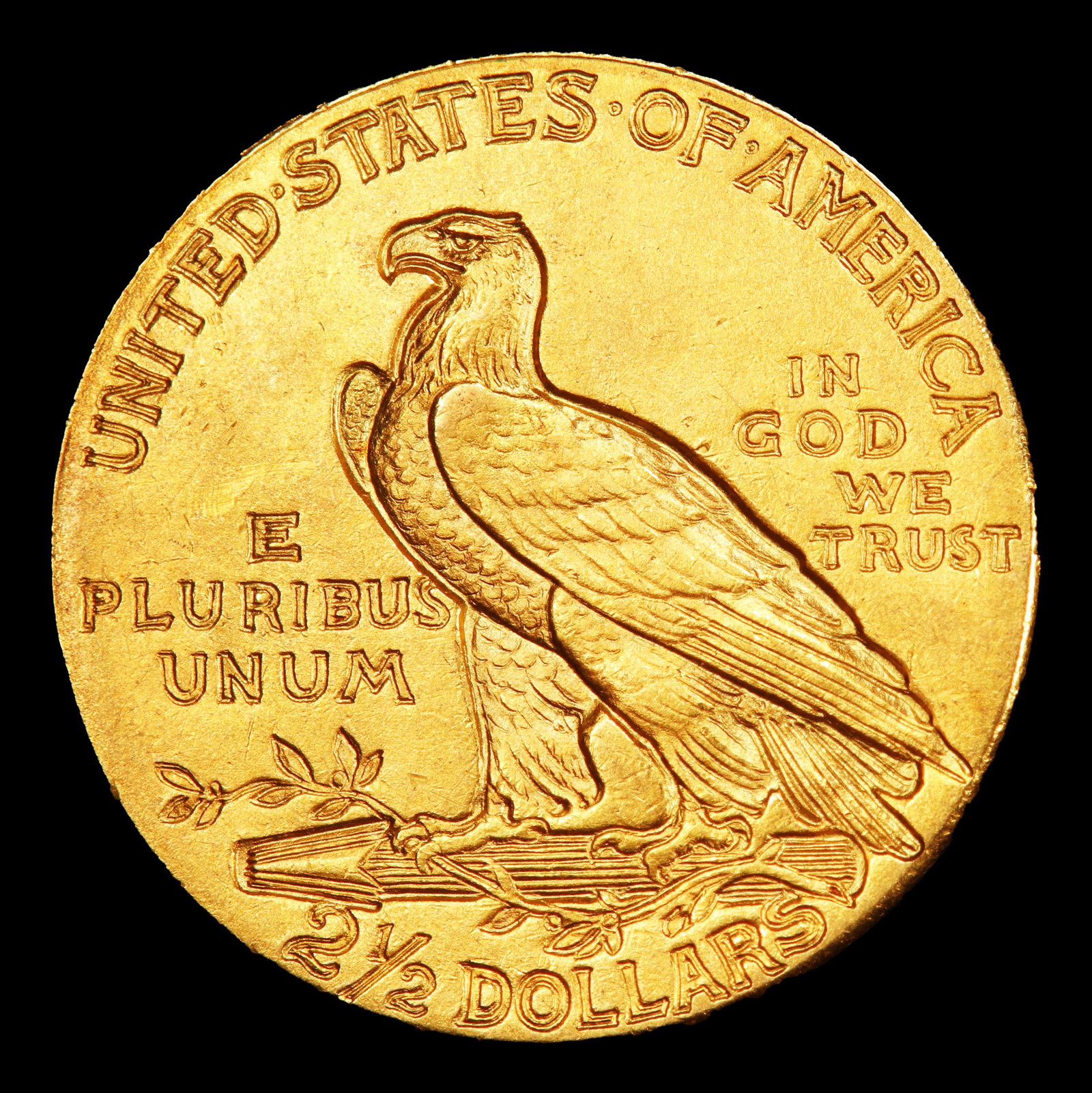 1908-p Gold Indian Quarter Eagle $2 1/2 ms64+ SEGS - 3