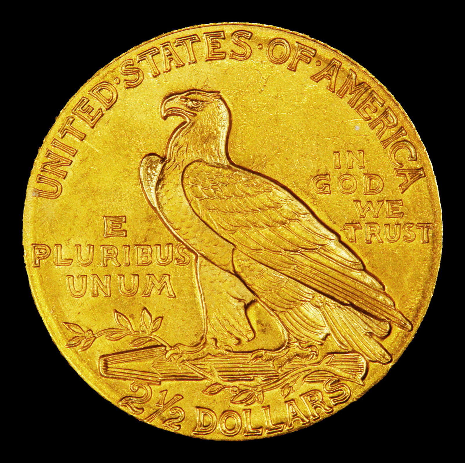 1910-p Gold Indian Quarter Eagle $2 1/2 ms64+ SEGS - 3