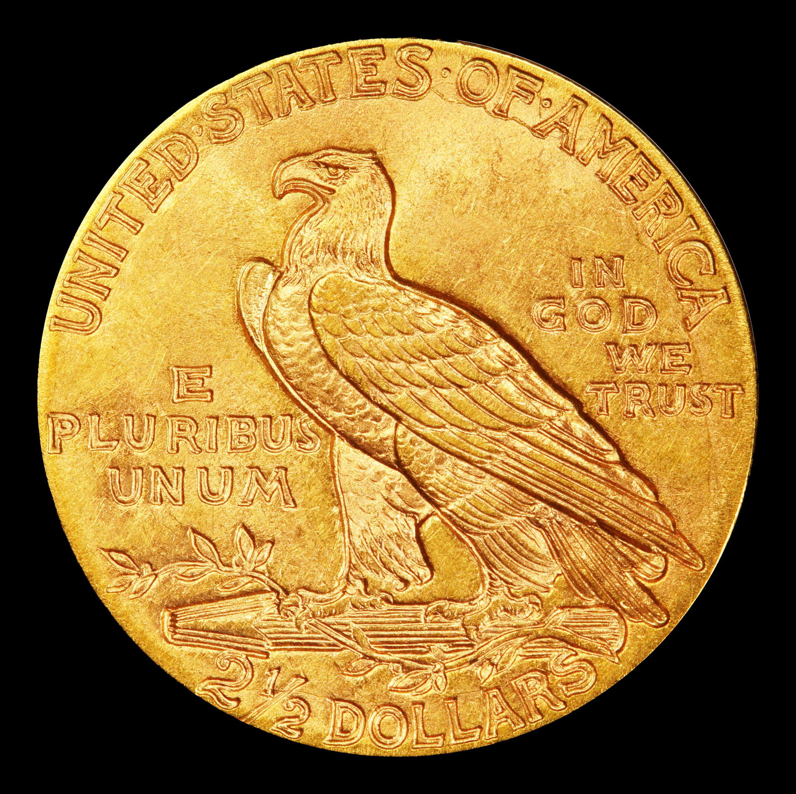 1915-p Gold Indian Quarter Eagle Near Top Pop! $2 1/2 ms65 SEGS - 3