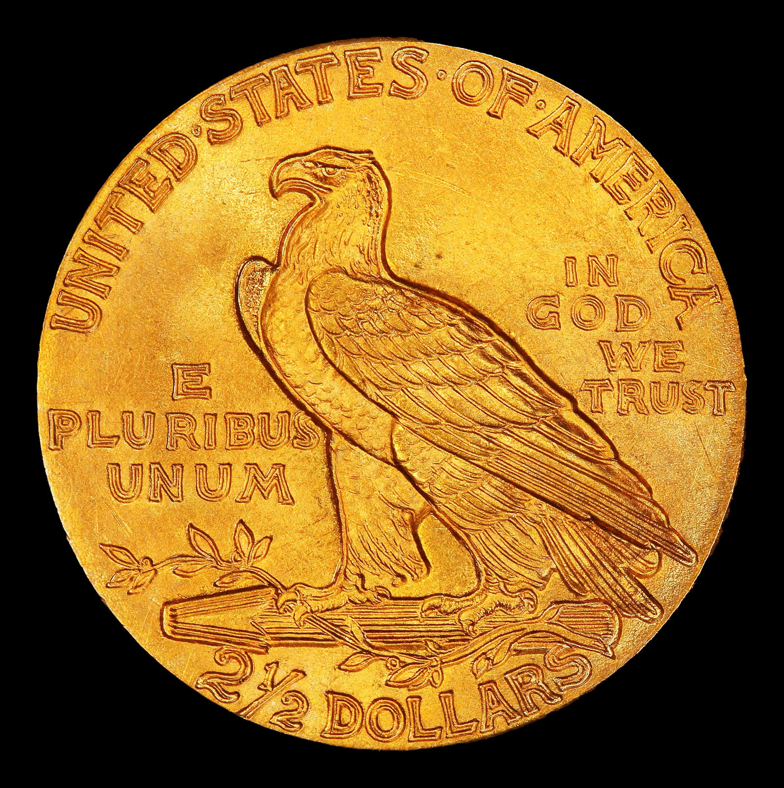 1927-p Gold Indian Quarter Eagle Near Top Pop! $2 1/2 ms65+ SEGS - 3