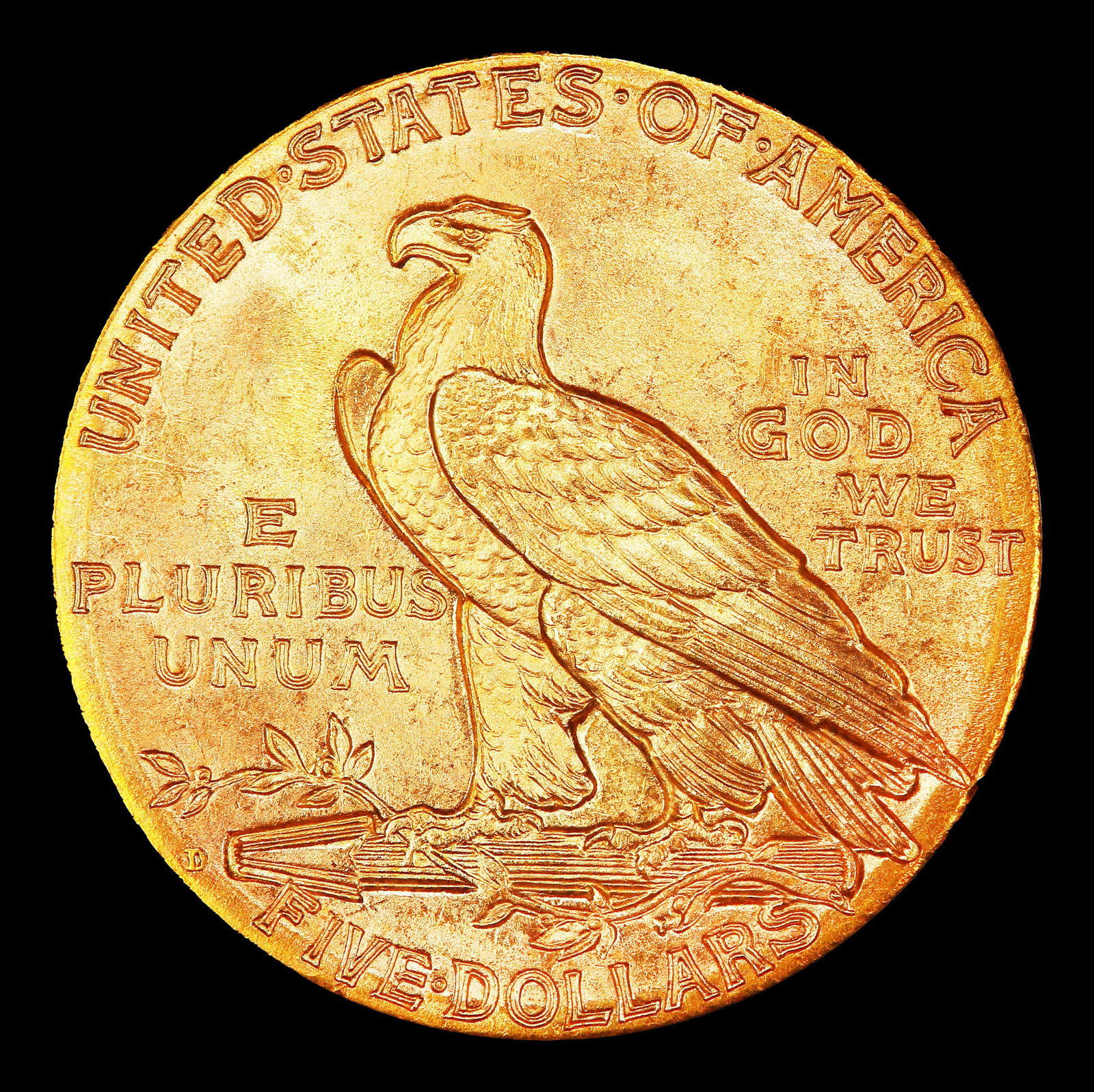 1909-d Gold Indian Half Eagle Near Top Pop! $5 ms65+ SEGS - 3