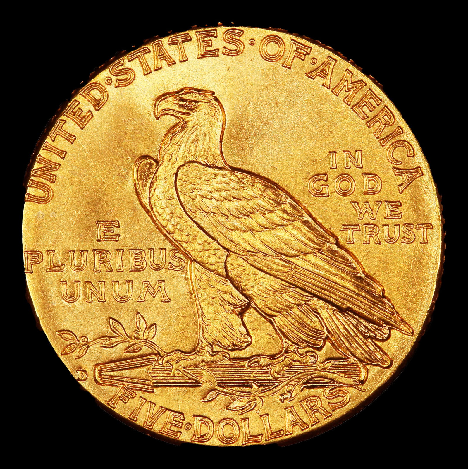 1910-d Gold Indian Half Eagle $5 ms66 SEGS - 3