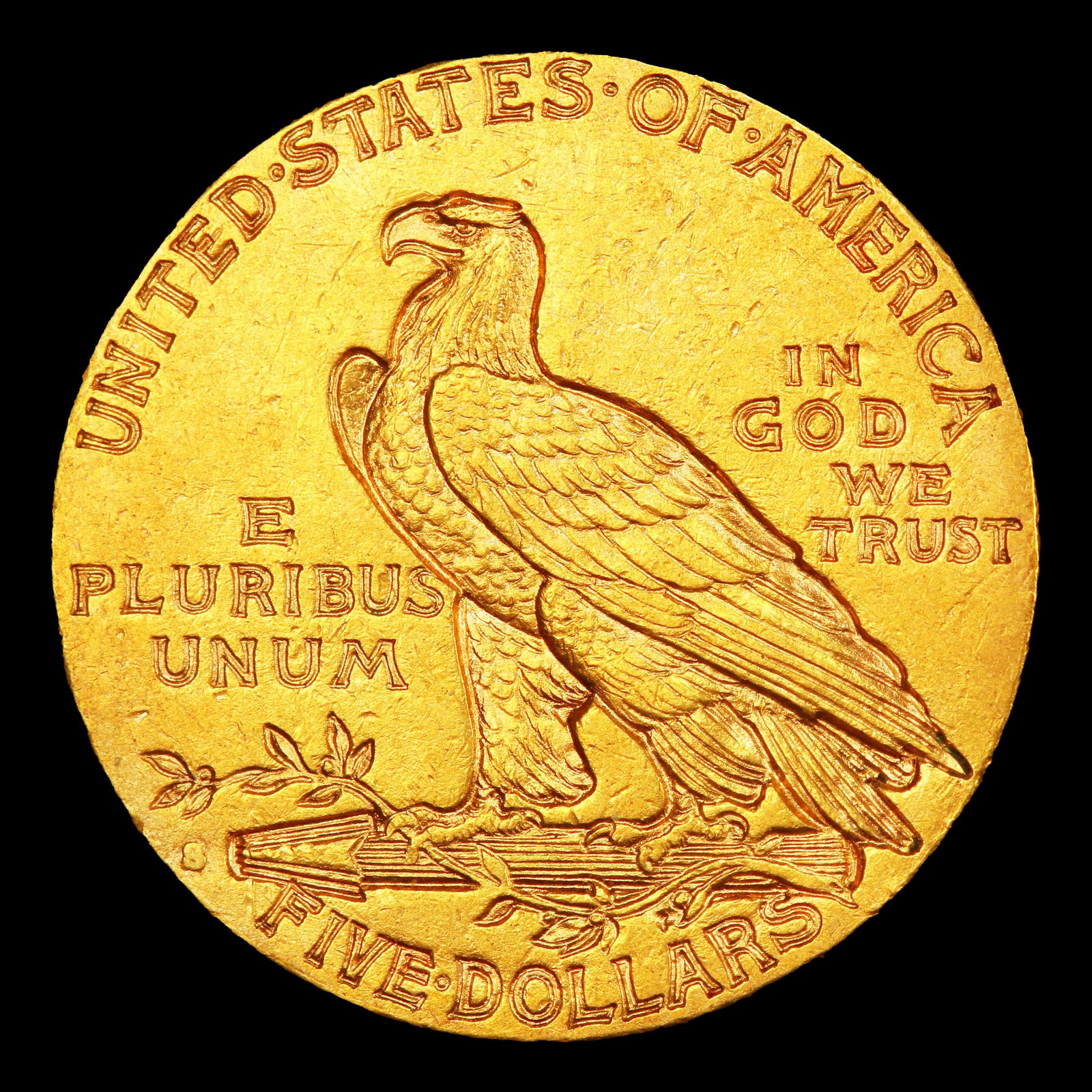 1910-s Gold Indian Half Eagle $5 ms64+ SEGS - 3