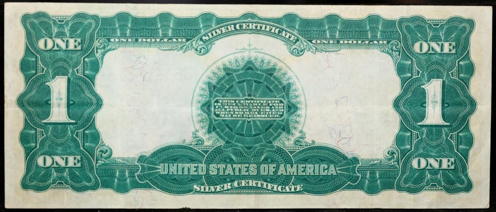 1899 $1 large size Silver Certificate "Black Eagle" Grades Choice AU/BU Slider Signatures Elliott... - 3