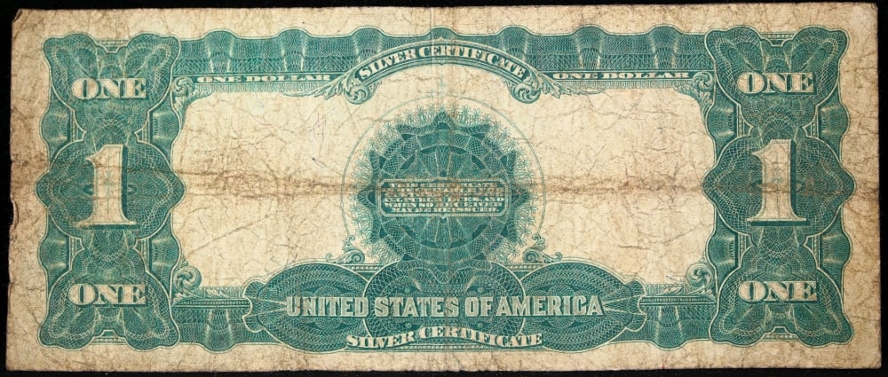 1899 $1 large size Silver Certificate "Black Eagle" Grades vf+ Signatures Elliott/White - 3