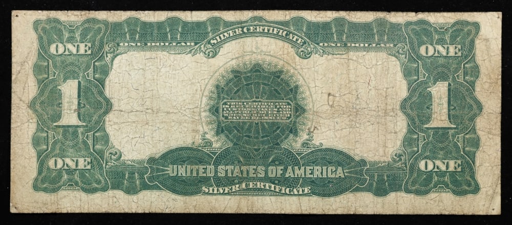1899 $1 large size Silver Certificate "Black Eagle" Date Right Of Serial Grades vf+ Signatures Na... - 3