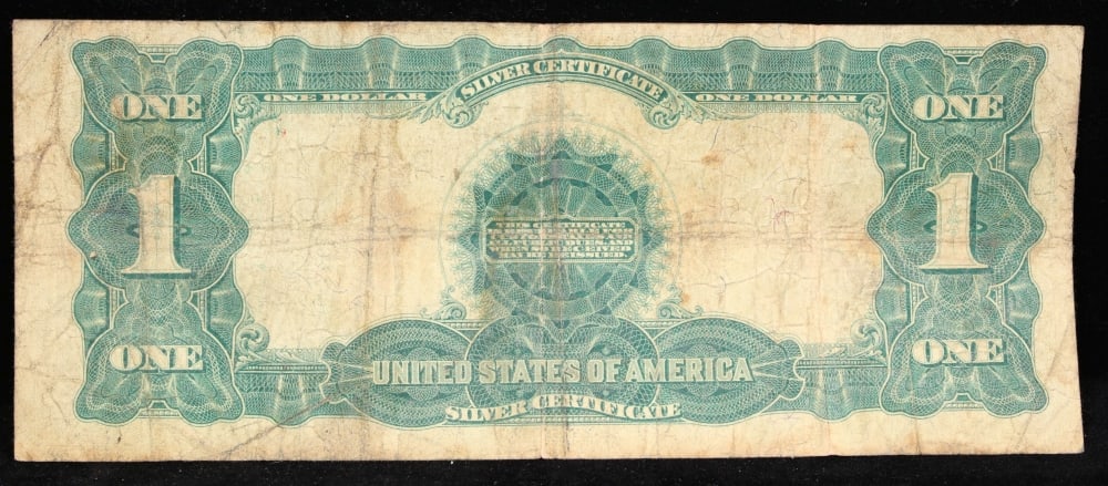 1899 $1 large size Silver Certificate "Black Eagle" Grades vf+ Signatures Speelman/White - 3