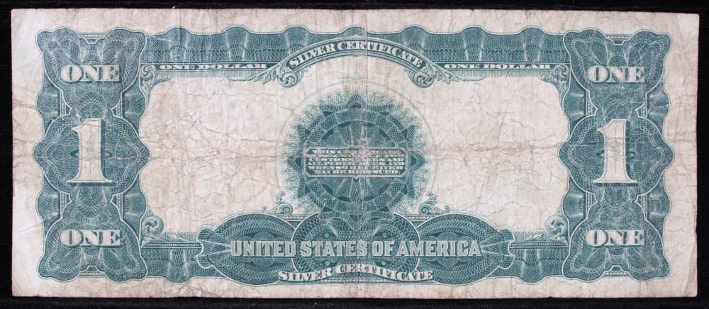 1899 $1 large size Silver Certificate "Black Eagle" Grades vf+ Signatures Speelman/White - 3