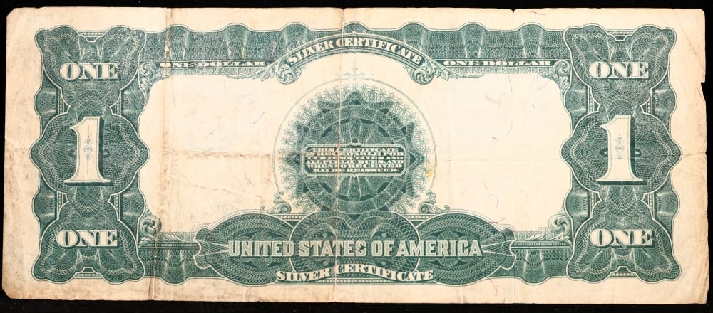 1899 $1 large size Silver Certificate "Black Eagle" Grades xf Signatures Speelman/White - 3