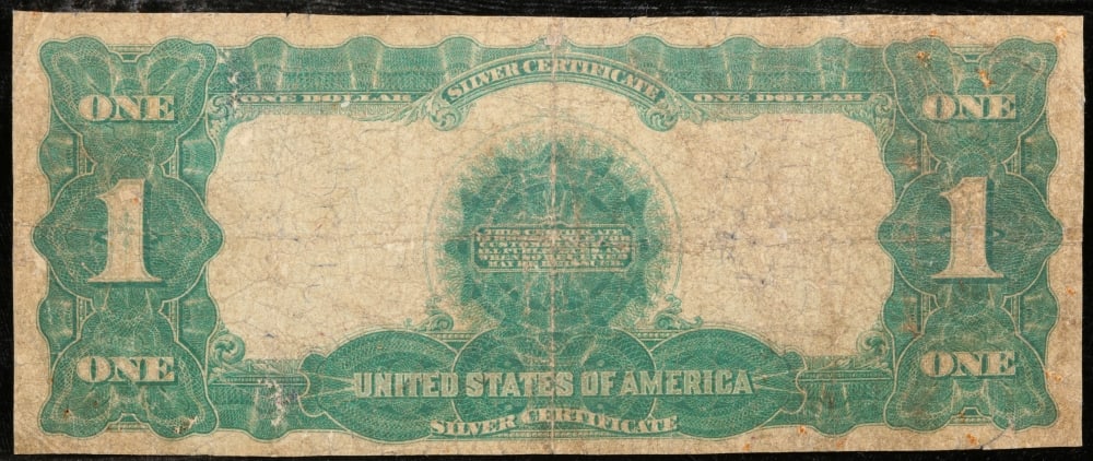 1899 $1 large size Silver Certificate "Black Eagle" Grades f+ Signatures Teehee/Burke - 3