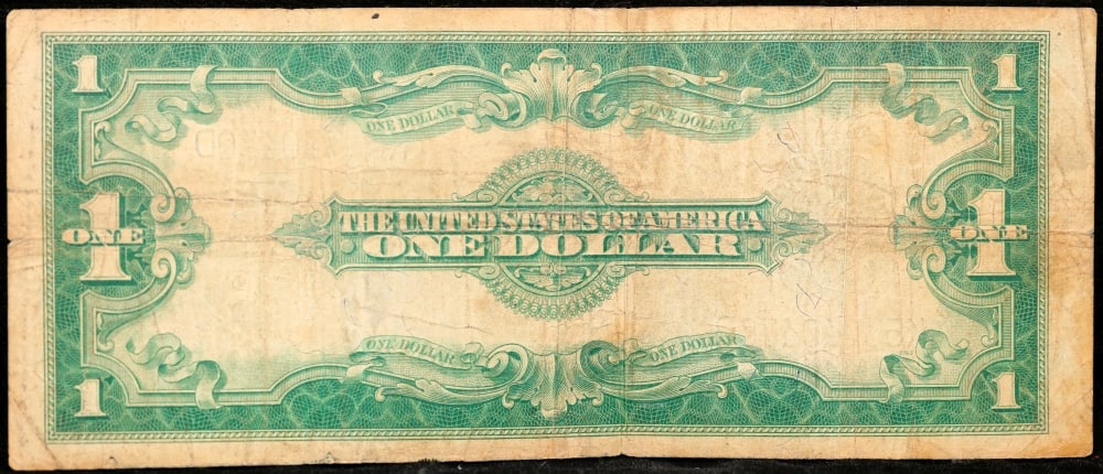 1923 $1 large size Silver Certificate Grades vf+ Signatures Speelman/White - 3