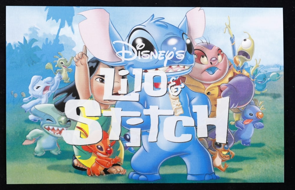 4 PC. Disney Lilo & Stitch Gold Plated Art Bar Collection In Custom Box W/ Special Backer card - 7
