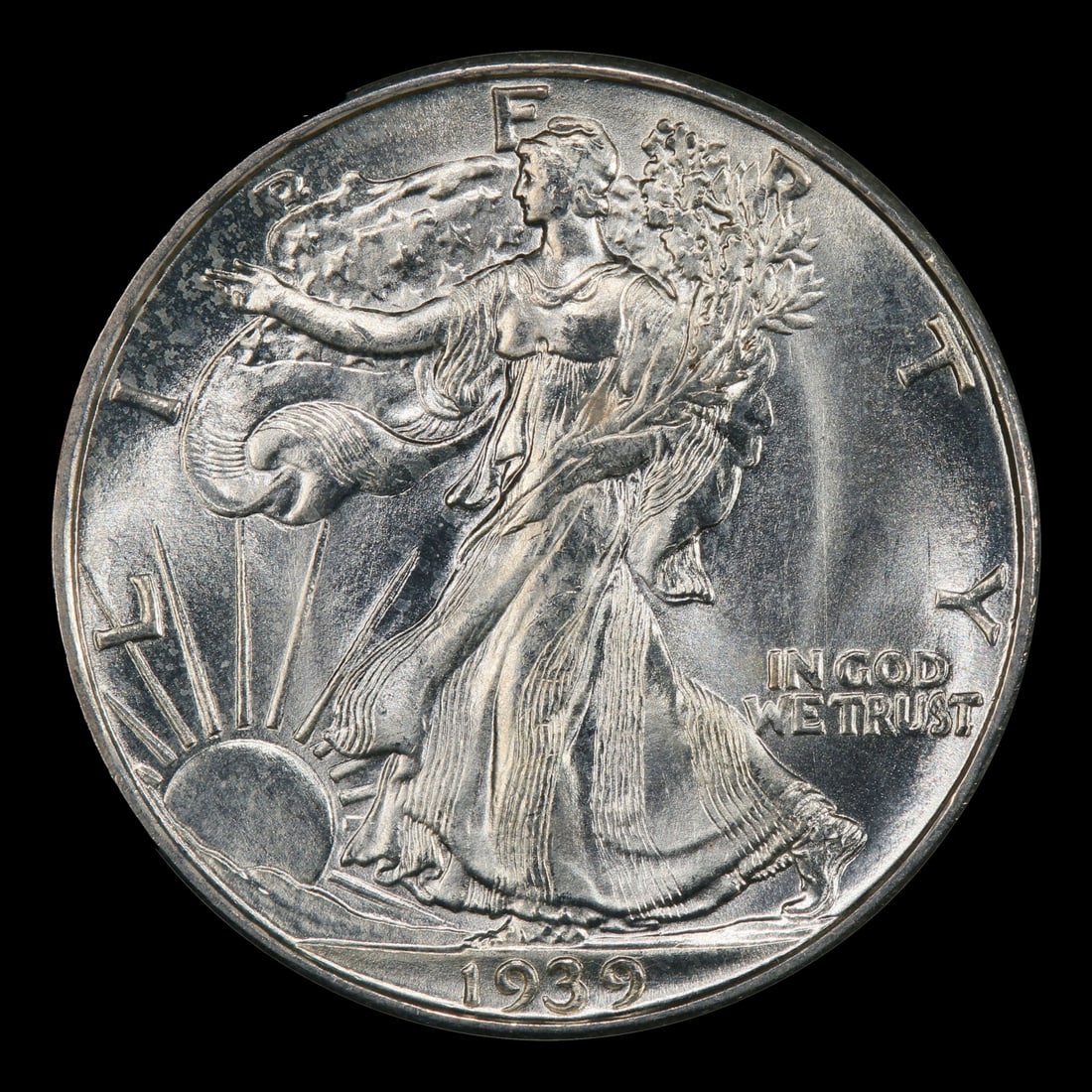 1939-d Walking Liberty Half Dollar 50c ms66+ SEGS - 2