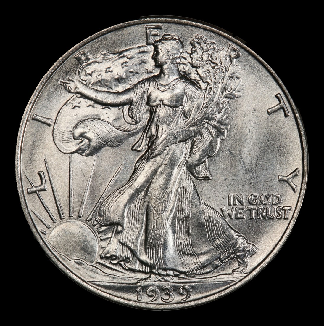 1939-p Walking Liberty Half Dollar 50c ms67 SEGS - 2