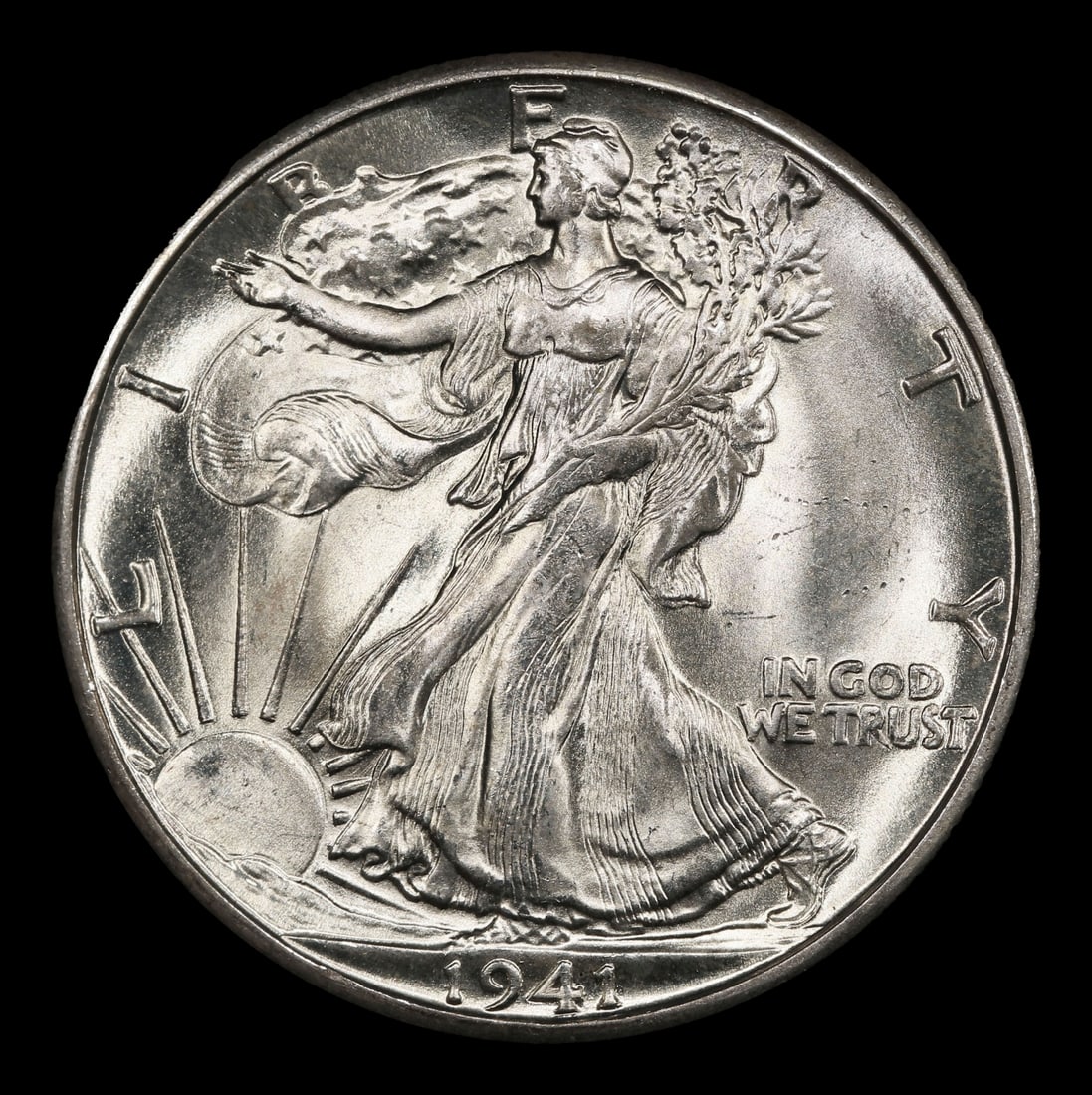 1941-d Walking Liberty Half Dollar 50c ms66+ SEGS - 2