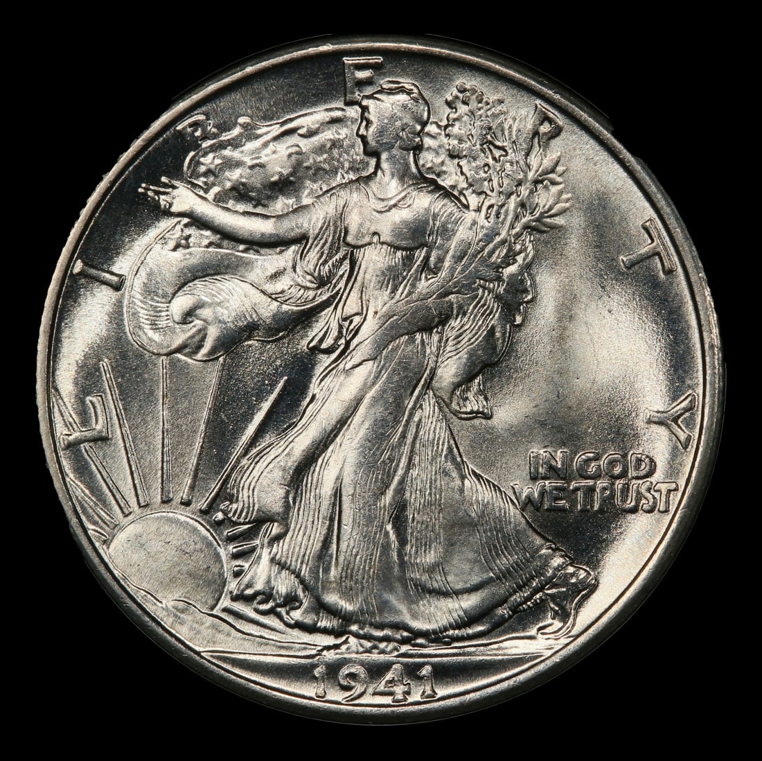 1941-s Walking Liberty Half Dollar 50c Grades ms65 - 2