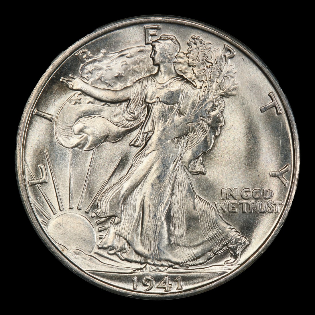 1941-s Walking Liberty Half Dollar 50c Grades ms65 - 2
