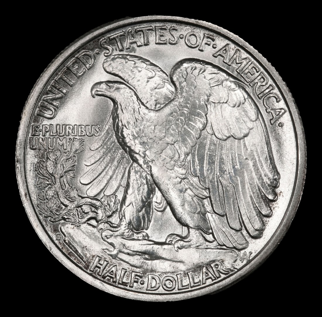 1941-s Walking Liberty Half Dollar Near Top Pop 50c ms66+ SEGS - 3