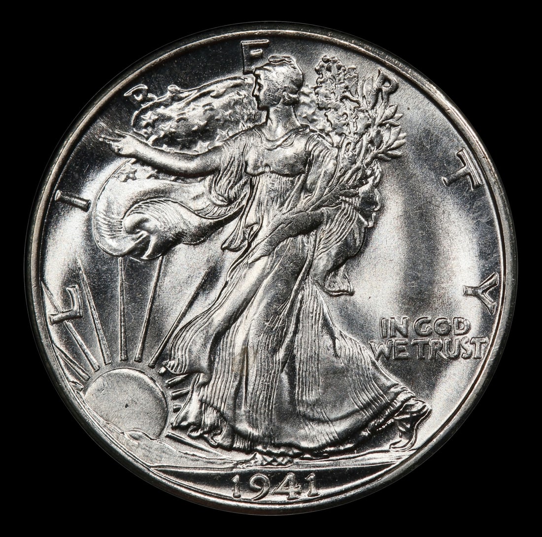 1941-s Walking Liberty Half Dollar Near Top Pop 50c ms67 SEGS - 2