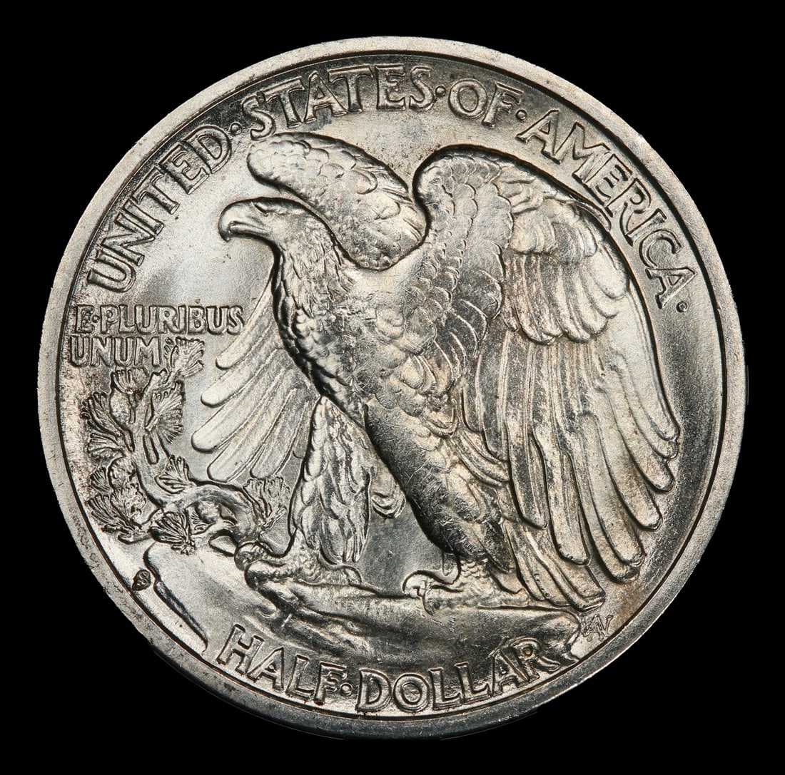1942-s Walking Liberty Half Dollar 50c Grades ms65 - 3