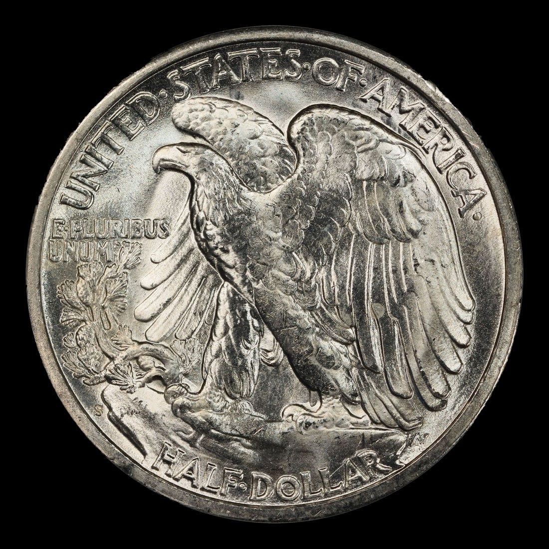 1944-s Walking Liberty Half Dollar Near Top Pop 50c Grades ms66 - 3