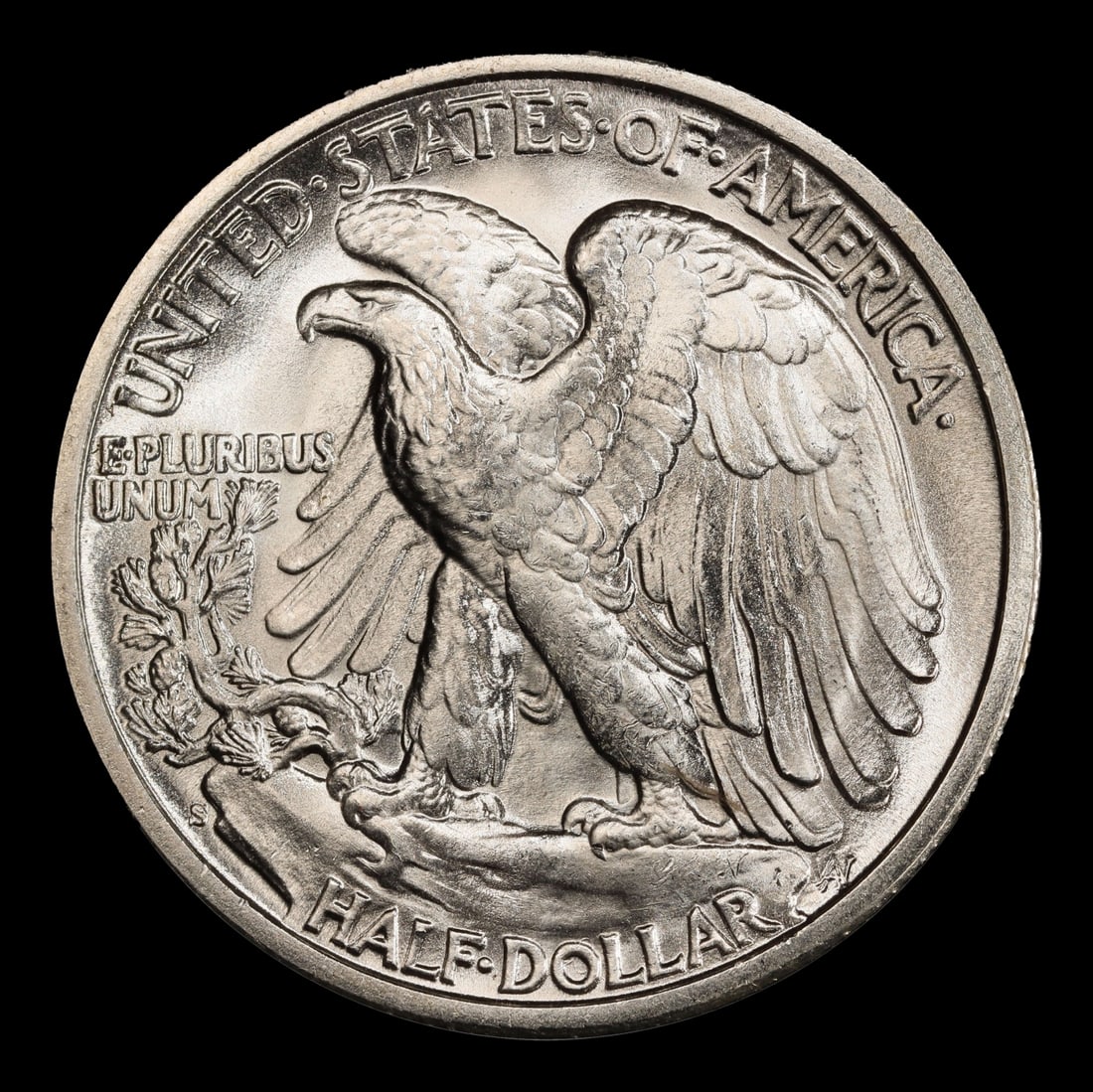 1944-s Walking Liberty Half Dollar Near Top Pop 50c Grades ms66 - 3