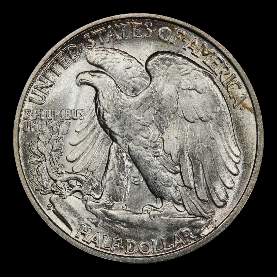 1945-s Walking Liberty Half Dollar Near Top Pop 50c ms67 SEGS - 3